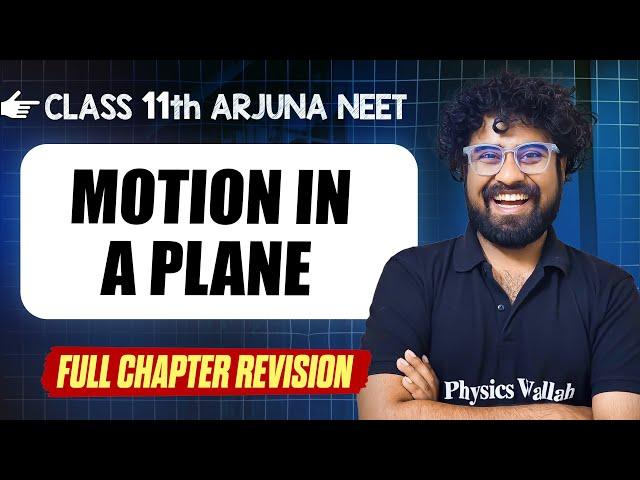 Motion in a Plane : COMPLETE Chapter in 1 Video || Quick Revision || Class 11th Arjuna NEET