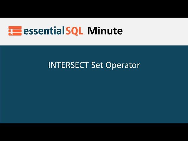 | Essential SQL