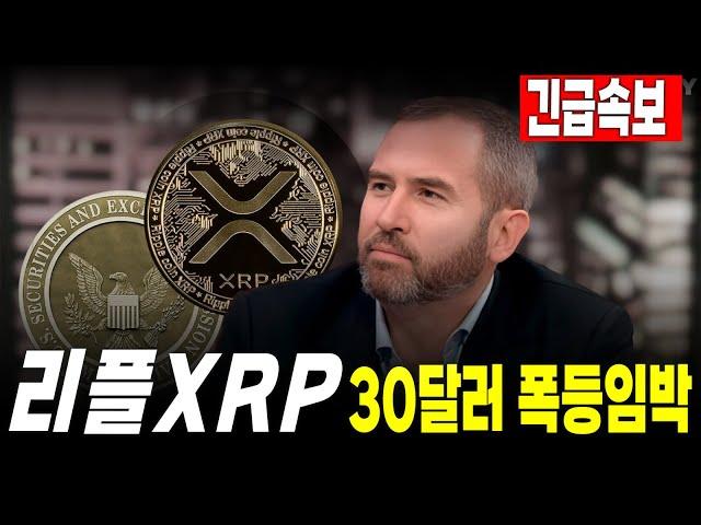 [리플 전망] 리플 30달러 폭등임박 #긴급속보 #리플 #XRP #SEC #리플소송 #코인의대가 #갈링하우스 #RLUSD #리플스테이블코인