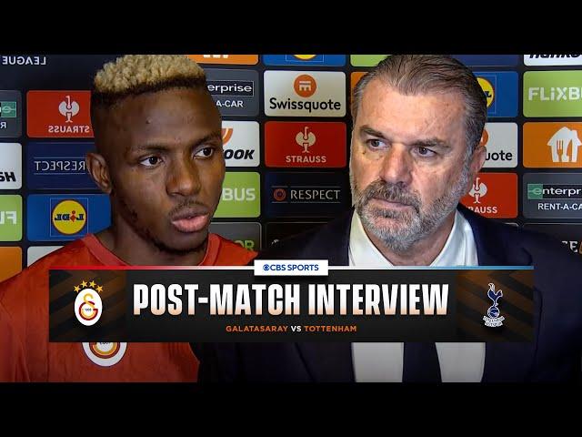 Ange Postecoglou & Victor Osimhen speak after Spurs lose in Istanbul | Galatasaray vs Tottenham