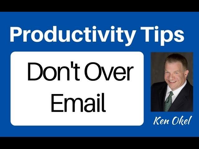 Email Productivity Tip - How to Reduce Email Clutter
