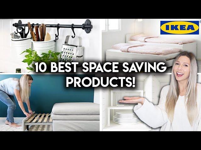 10 BEST IKEA PRODUCTS FOR SMALL SPACES | Space Saving Tips & Ideas