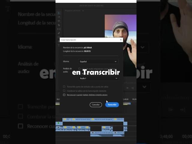 Crea subtítulos automático en premier pro para tus videos #premierepro #subtitulos
