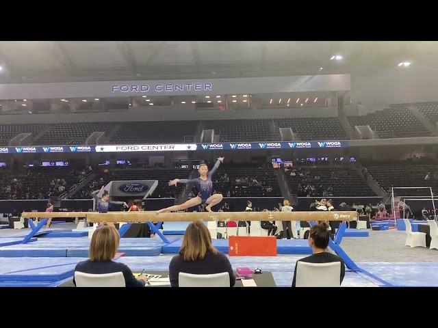 2022 WOGA Classic - 1st Beam - Kendra Chang