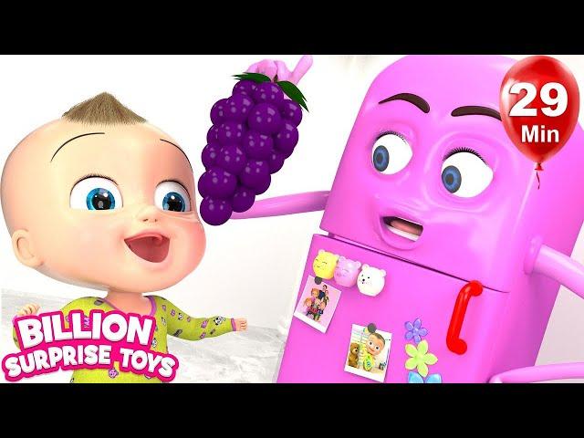 Canción del Refrigerador  Canciones Infantiles | BillionSurpriseToys Español