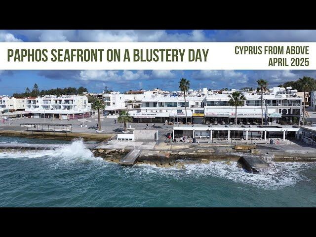 Paphos Sea Front On A Blustery Day