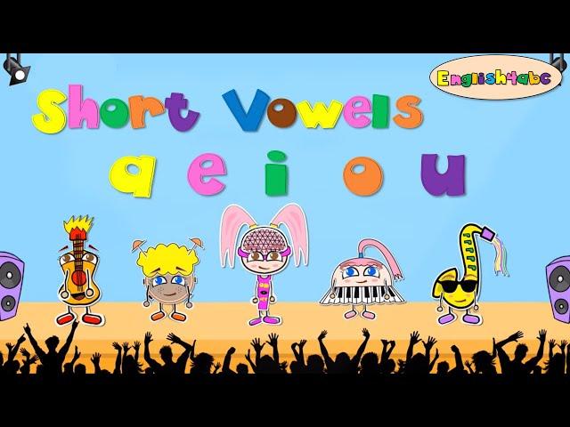 Short Vowels aeiou/Phonics Song/1,2,3 Syllable Words