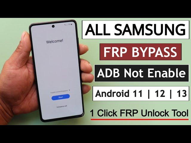 Samsung Frp Bypass ADB Enable Fail - Android 11/12/13 - One Click Frp Bypass Free Tool 2023