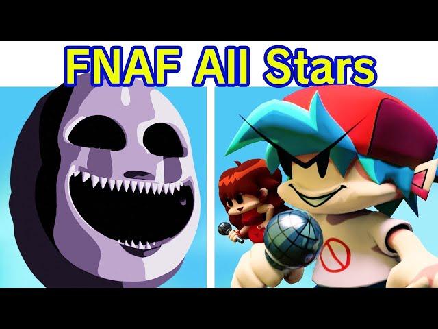 Friday Night Funkin' All Stars but It's VS FNaF Mix | Five Nights At Freddy's (FNF Mod) (GF/BF)