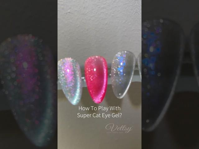 Mix Vettsy Super Cat Eye Gel With Any Nail Powder To Make Your Nails So Shiny