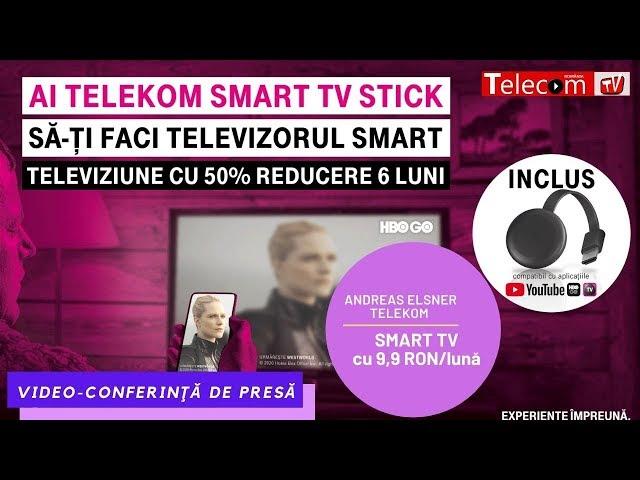 Smart TV Stick de la Telekom îţi transformă televizorul plat într-un TV smart, cu 2 euro/lună