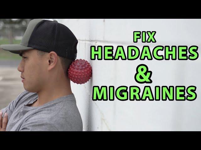 How To Fix Headaches & Neck Pain In 4 Minutes | Subocciputals , Upper Traps , SCM