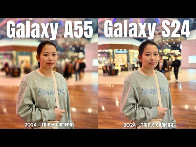 Galaxy A55 vs Galaxy S24 camera comparison! Samsung Midrange vs Flagship!