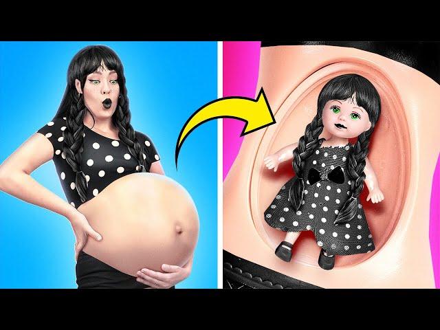 ¡Vampira embarazada rica VS pobre! Vida de las Merlinas bebés* ¡Trucos para mamás vampiro populares!