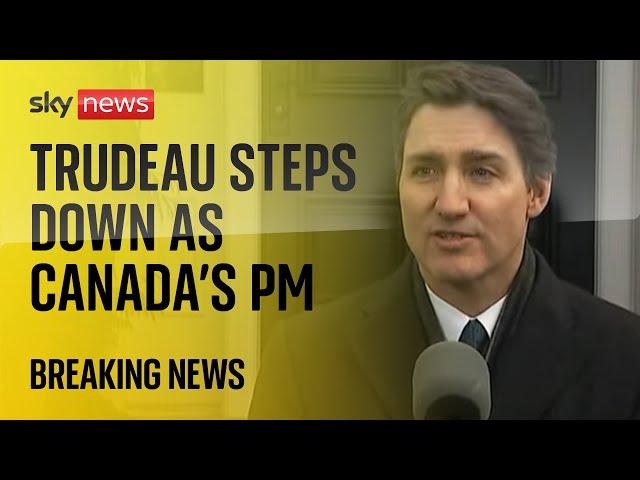 Justin Trudeau to step down as Canadian prime minister