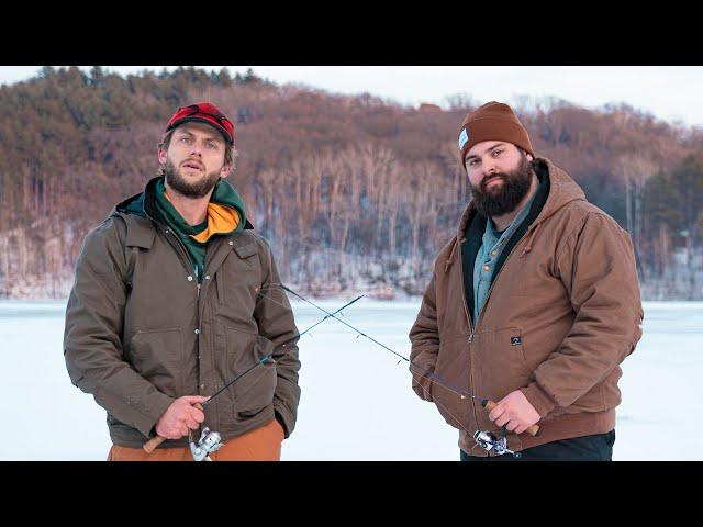 Guys Ice Fishing 