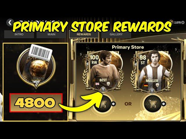 HOW TO GET 4800 BALLON D'OR VOTE TICKETS EVENT BEST PRIMARY STORE REWARDS IN EA FC FIFA MOBILE 24 25