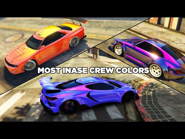 TOP 10 BEST CREW COLORS IN GTA 5 ONLINE