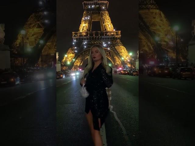 Sparkling vibes in paris #paris #parisian #eiffeltower #partyoutfit