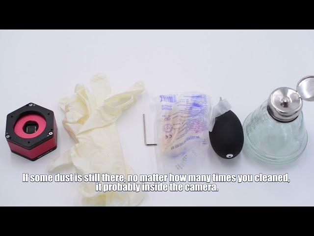 Astro camera sensor cleaning