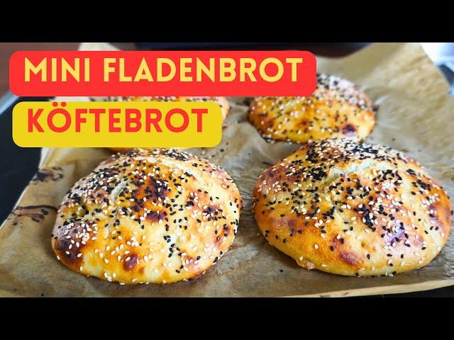 MINI PIDE - DÖNERBROT: Türkisches Fladenbrot mit Vorteig-Poolish | lecker & haltbar! #canansrezepte