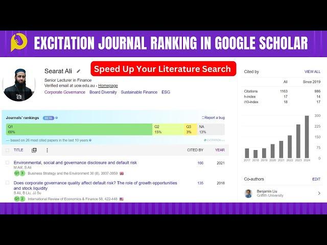 Speed Up Your Literature Search with the ExCITATION Chrome Extension | Google Scholar Tips Tutorial