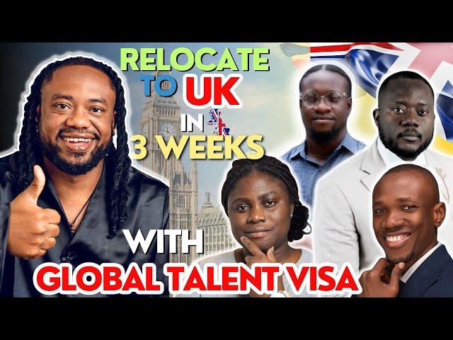 MOVE TO THE UK IN 3 WEEKS USING THE GLOBAL TALENT VISA