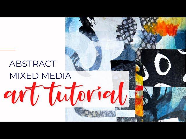 Art Journal Tutorial - Abstract Mixed Media Painting  #arttutorial #mixedmedia #abstractpainting