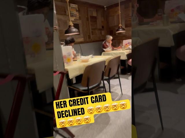 Her card declined at this famous nyc restaurant #restaurant #shorts