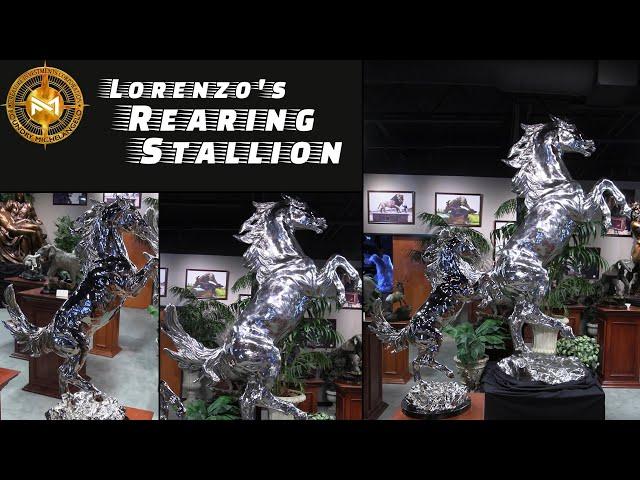 Lorenzo's Rearing Stallion - Treasure Investments Corp & Foundry Michelangelo