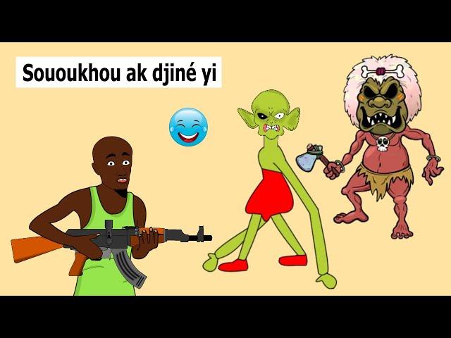 Souloukhou et les djinés(dessin animé en wolof)