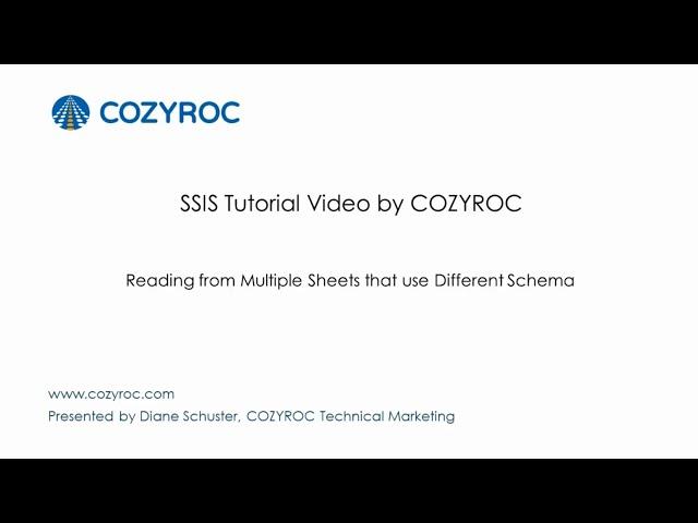 Read multiple sheets from Excel with different schema  - SSIS tutorials for Beginners by COZYROC