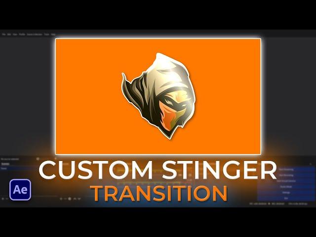 How to Make a Custom Stinger Transition for Your Twitch Stream - After Effects Tutorial