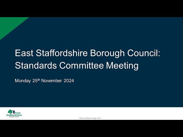 Standards Committee | 25th November 2024