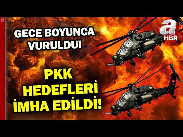 Şehitlerimizin kanı yerde kalmadı! Terör örgütünün karargahları yerle bir edildi! | A Haber