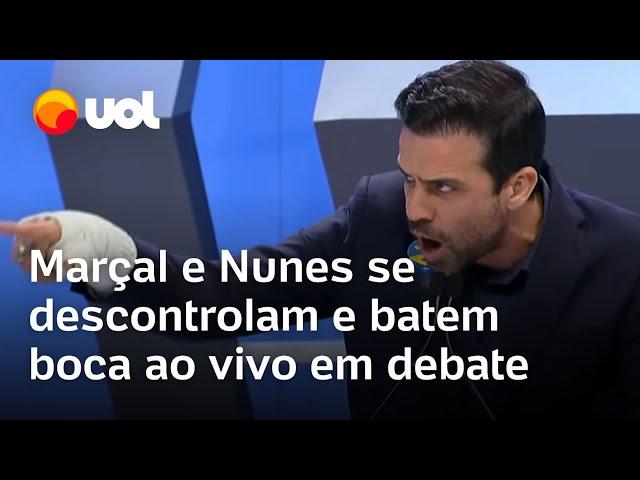 Bate-boca entre Pablo Marçal e Nunes quase interrompe debate RedeTV!/UOL; vídeo