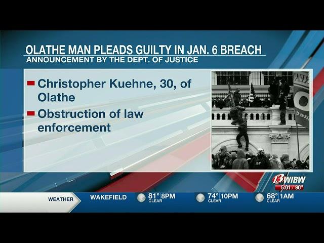 Olathe man pleads guilty to his involvement in the Jan. 6 Capitol breach
