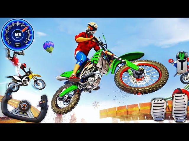 Extreme Dirt Bike Stunt Racing - Trial Mania Motocross Impossible Mega Ramp Racer - Android Gameplay