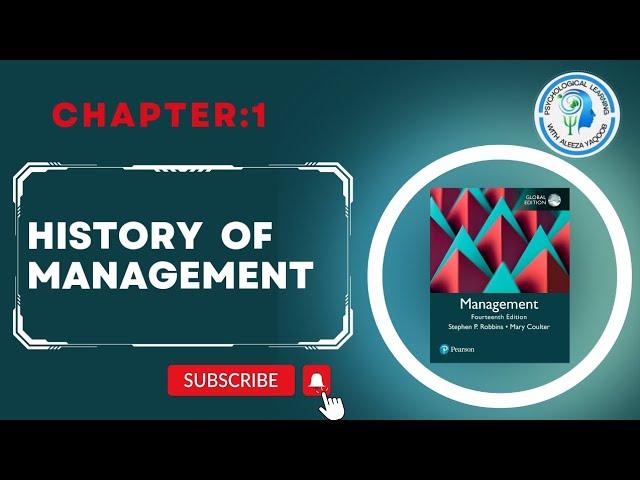 #History of Management-#Management by Stephen P.Robbin Chapter#1 @learningwithaleeza