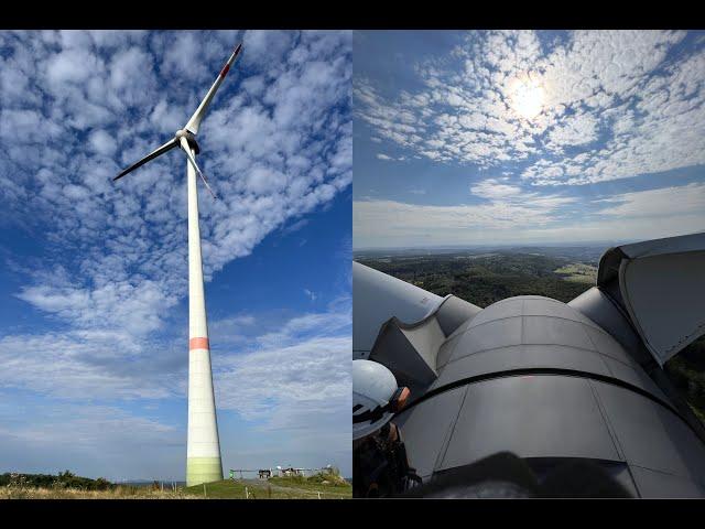 Visiting a wind turbine Enercon E-101 3050 KW