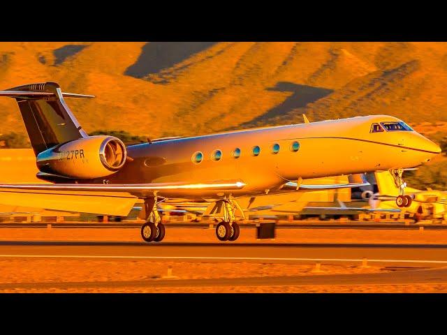 (4K) Stunning Private Jet Action at Scottsdale | Plane Spotting [KSDL/SCF]