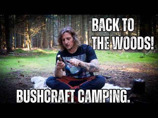 Cowboy Camping By The Fire- Back To Bushcraft- 24 Hours In The Woods!