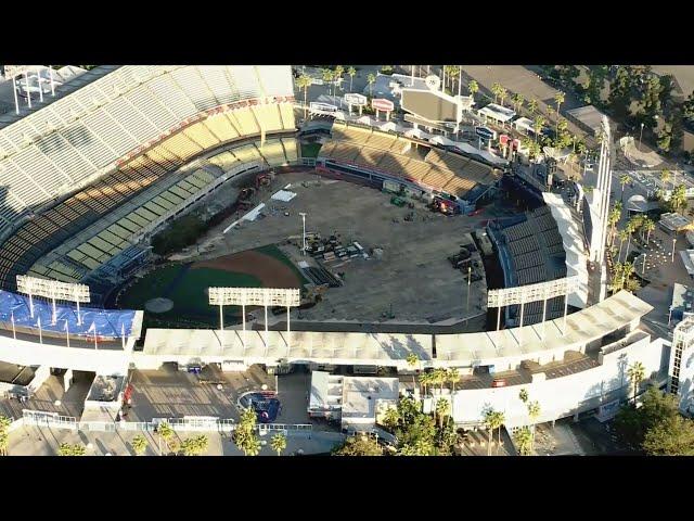 Major renovations underway at Dodger Stadium