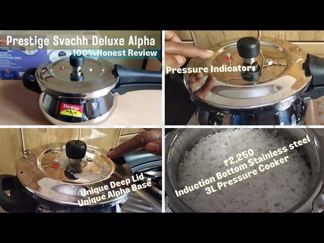 Prestige Svachh Deluxe Alpha 3L Stainless steel Induction bottom pressure cooker Review Tamil