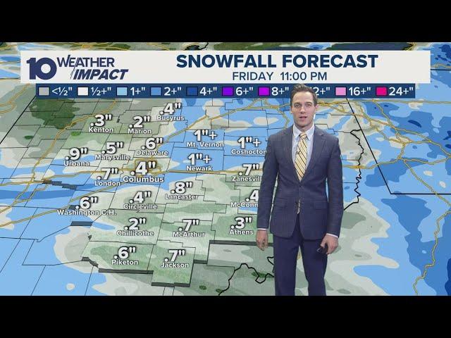 Columbus, Ohio Weather Impact Day | Scattered snow showers Thursday morning