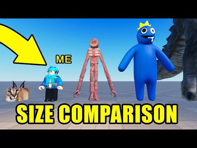 ROBLOX SIZE COMPARISON