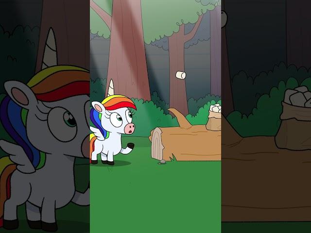 UNICORN FIRST MEETS GIRL! (Animation Meme) #boyanddragon #shorts