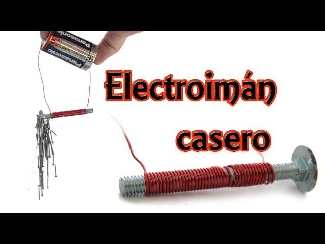 Cómo hacer un electroimán casero (Experimentos Caseros)