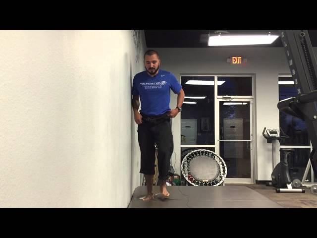 Standing Glute Medius Exercise perfect to prime Runners - Wall Push
