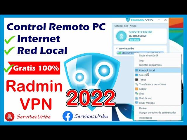 Controla Remotamente tu PC con Radmin VPN desde INTERNET o Red Local